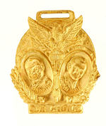 "HARDING COOLIDGE OUR CHOICE" JUGATE WATCH FOB.