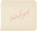 BELA LUGOSI SIGNATURE.