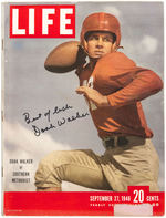 DOAK WALKER SIGNED "LIFE" MAGAZINE.