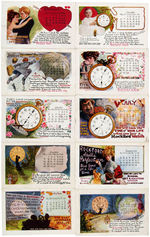 "ROCKFORD" WATCHES ADVERTISING POSTCARD SET FEATURING R.F. OUTCAULT ART.