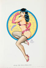 DAVE STEVENS’  “JUST TEASING” SIGNED LIMITED EDITION HARD COVER PINUP BOOK.