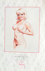 DAVE STEVENS’  “JUST TEASING” SIGNED LIMITED EDITION HARD COVER PINUP BOOK.