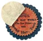 EARLY AND RARE FELT PEN POINT WIPER ADVERTISING "STOWELL HAY TOOLS."