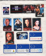 STAR TREK 14 BUTTONS ISSUED 1991-1992 FROM THE LEVIN COLLECTION.