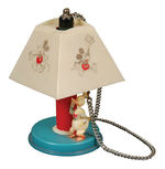 RARE DONALD DUCK CELLULOID PENCIL HOLDER DESIGNED AS A LAMP.