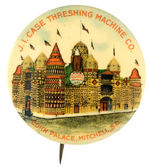 "J.I. CASE THRESHING MACHINE CO." SHOWING AMAZING "CORN PALACE MITCHELL, S.D."