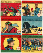 "THE FOREIGN LEGION" STRIP CARD SET.