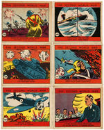 "THE SECOND WORLD WAR" STRIP CARD SET.