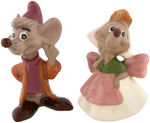 CINDERELLA JAQ & MAMA MOUSE AMERICAN POTTERY/SHAW FIGURINE PAIR.