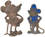 MICKEY PAIR OF EARLY 1930s RARE FIGURAL IMAGES.