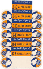 DISNEY "G-E MAZDA LAMPS" LIGHTBULBS STORE DISPLAY.