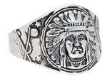 GOUDY GUM INDIAN HEAD MINT RING FROM INDIAN CHEWING GUM.