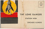 LONE RANGER TWO EARLIEST CLUB BADGES PLUS RARE SIGNUP CARD.