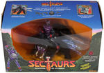 "SECTAURS" BOXED ACTION FIGURE & PUPPET FLYERS TRIO.