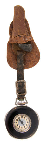 "THE LONE RANGER LAPEL WATCH" BOXED WITH GUN HOLSTER FOB.