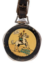 "THE LONE RANGER LAPEL WATCH" BOXED WITH GUN HOLSTER FOB.