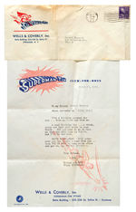 “SUPERMAN-TIM CLUB-FOR-BOYS” RARE LETTER AND ENVELOPE.