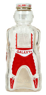 GALAXY SPACEMEN SYRUP BOTTLES AND CASE.