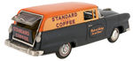 BANDAI "STANDARD FRESH COFFEE" FRICTION 1956 FORD DELIVERY CAR.