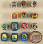 CHARACTERS GROUP OF FOURTEEN FLICKER RINGS.