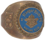 “RANGER RICK’S NATURE CLUB” 1972 BRASS RING.