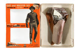 "TALES OF WELLS FARGO" BOXED GUN AND HOLSTER SET.