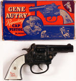 "GENE AUTRY REPEATING CAP PISTOL" W/ORIGINAL BOX.