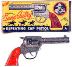 "GENE AUTRY REPEATING CAP PISTOL BY KENTON" IN BOX.