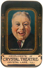 RARE POCKET MIRROR PICTURING “JOHN BUNNY OF THE VITAGRAPH PLAYERS.”