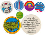 GROUP OF SEVEN McGOVERN 1972 CAMPAIGN BUTTONS.