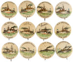 SPANISH-AMERICAN-CUBAN WAR TWELVE OF 35 NAVY SHIP BUTTONS.