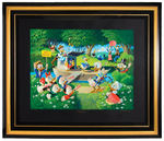 "SURPRISE PARTY AT MEMORY POND" CARL BARKS LIMITED EDITION SERIGRAPH FEATURING DONALD DUCK & OTHERS.