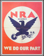 "NRA MEMBER/WE DO OUR PART" POSTER.