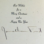 DARK SHADOWS JOHNATHAN FRID SIGNED CHRISTMAS CARD