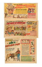 ROY ROGERS PREMIUM NEWSPAPER ADS.