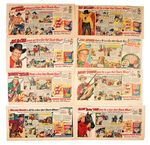 1949 COWBOY MOVIE STAR/QUAKER CEREAL ILLUSTRATED NEWSPAPER ADS.