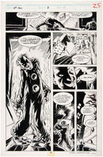 "Nth MAN: THE ULTIMATE NINJA" ORIGINAL DALE KEOWN COMIC BOOK PAGE ART.