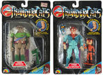 "THUNDERCATS" TYGRA & WILYKAT & TUSKA WARRIOR CARDED ACTION FIGURE PAIR.