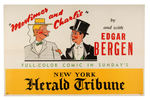 CHARLIE McCARTHY "NEW YORK HERALD TRIBUNE" NEWSPAPER COMIC STRIP POSTER.