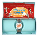 "ALL-PRO FOOTBALL WRIST WATCH" WITH CASE.