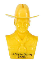 "HOPALONG CASSIDY BANK" YELLOW VARIATION.