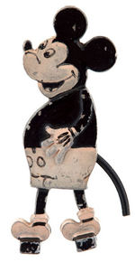 MICKEY MOUSE METAL RAMP WALKER TOY.