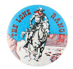 “THE LONE RANGER” RARE BRITISH 1950s BUTTON.