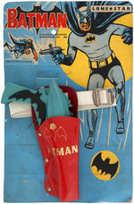 "BATMAN" RARE LONE STAR GUN & HOLSTER SET ON CARD.