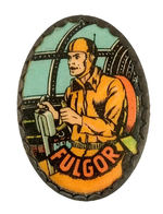 PRE-WAR, GERMAN-MADE FLASH GORDON PIN FIRST SEEN.