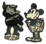 "KRAZY KAT" AND MICKEY MOUSE PAIR OF RARE AUSTRALIAN PREMUIMS FROM "SWEETACRES" COCOA.