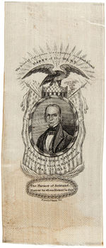 HENRY CLAY "HARRY OF THE WEST" WHIG CONVENTION BALTIMORE 1844 SILK RIBBON.