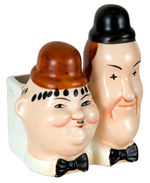 LAUREL & HARDY CERAMIC PLANTER.