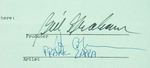 BILL GRAHAM SIGNED CONTRACT FOR FRANK ZAPPA AND THE MOTHERS OF INVENTION.