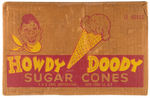 "HOWDY DOODY SUGAR CONES" SHIPPING CARTON.